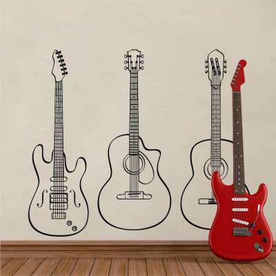 Adesivo De Parede Instrumentos Musicais