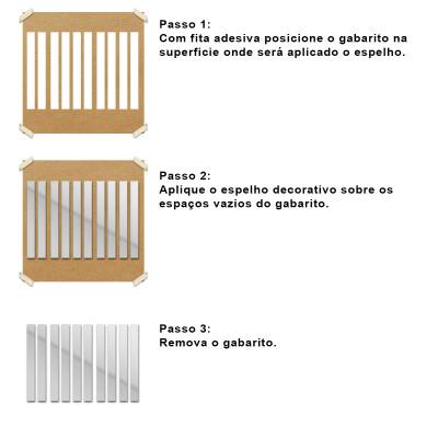 Espelho Decorativo Listrados Mod 03