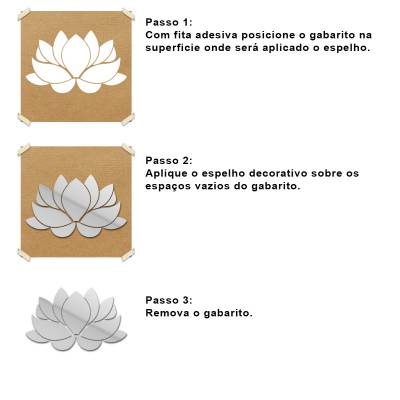 Espelho Decorativo Flor De Lotus