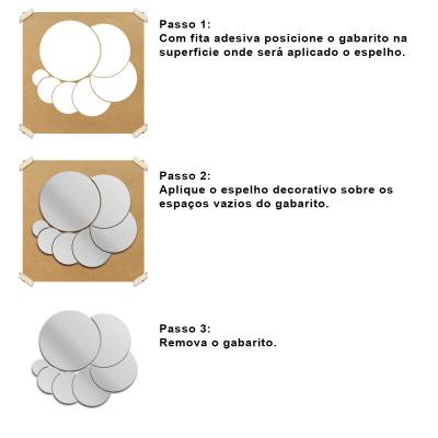 Espelho Decorativo Círculos Abstratos Mod 04