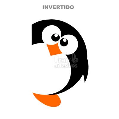 Adesivo de Geladeira Pinguim Gordinho