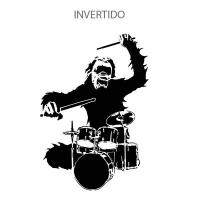 Adesivo de Parede Macaco Tocando Bateria