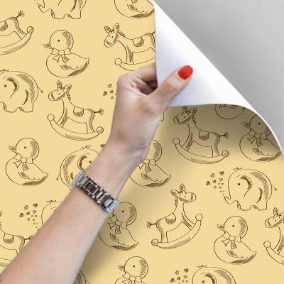 Papel De Parede Infantil Brinquedos Animaizinhos