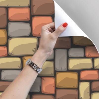 Papel De Parede Adesivo Pedras Lisas