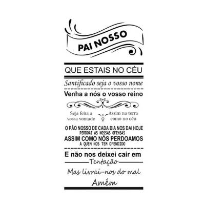 Adesivo Decorativo De Parede Quarto Sala Oração Pai Nosso