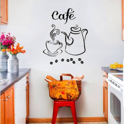 Adesivo Decorativo de Cozinha Hora do Café