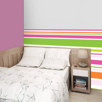 Papel de Parede - Listras coloridas 1