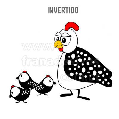 Adesivo de Geladeira Galinha com filhotes