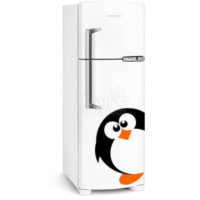 Adesivo de Geladeira Pinguim Gordinho