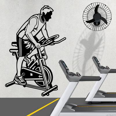 Adesivo de Parede Academia Bicicleta
