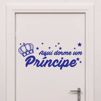 Adesivo De Parede Aqui Dorme Um Príncipe