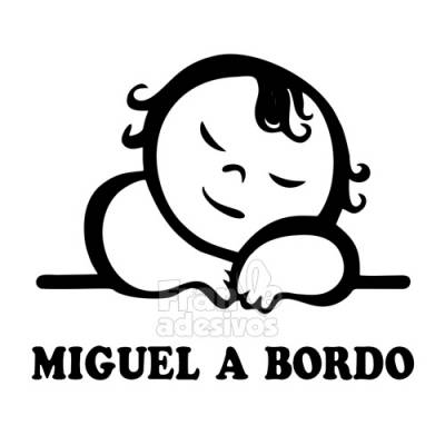 Adesivo Bebê a Bordo Personalizado bebezinho