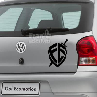 Adesivo para carro e para parede Escudo da fé