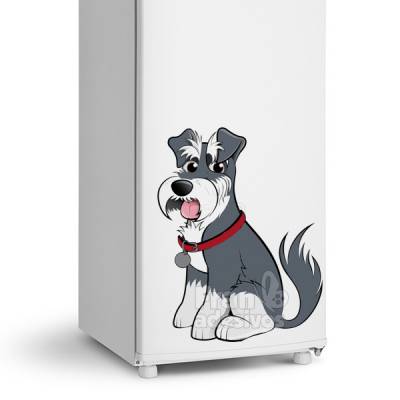 Adesivo de Geladeira Cachorrinho Schnauzer