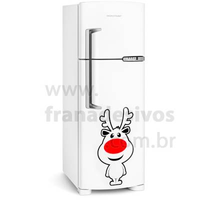 Adesivo de Geladeira Alce de Natal