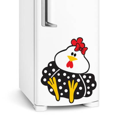 Adesivo de Geladeira Galinha Fofinha