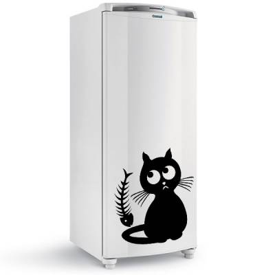 Adesivo para geladeira Gatinho com espinhos