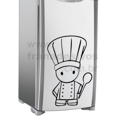 Adesivo de Geladeira Mini Chefe com colher