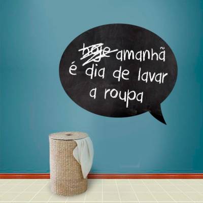 Adesivo de lousa para parede Balão de Fala 02