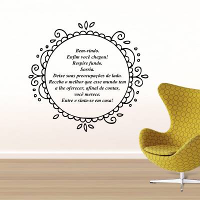 Adesivo de Parede Mandala com Frase 2