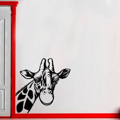 Adesivo de Parede Animais Cabeça Girafa