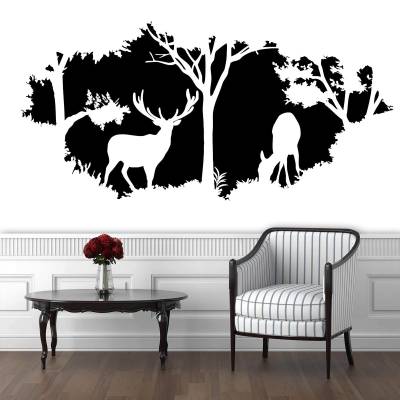Adesivo De Parede Animais da Floresta
