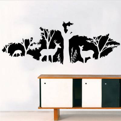 Adesivo de Parede Animais na Floresta 2