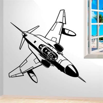 Adesivo de Parede Avião Caça Militar