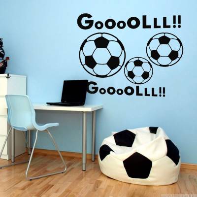 Adesivo De Parede Bolas Gol
