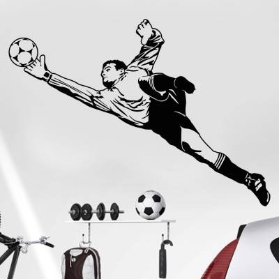 Adesivo de Parede Esportes Goleiro Defendendo