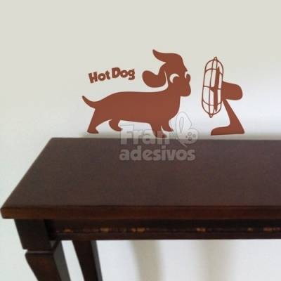 Adesivo de Parede Cachorro Quente