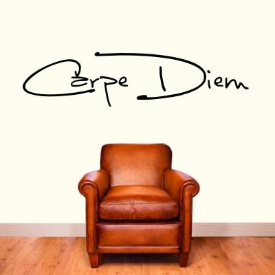 Adesivo De Parede Frases Diversas Carpe Diem