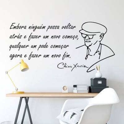 Adesivo De Parede Frase Chico Xavier