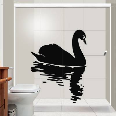 Adesivo De Parede Cisne Reflexo