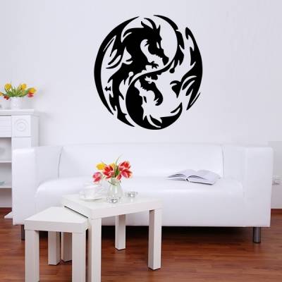 Adesivo de Parede Dragão yin yang