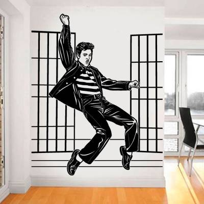 Adesivo De Parede Elvis Dançando Retrô