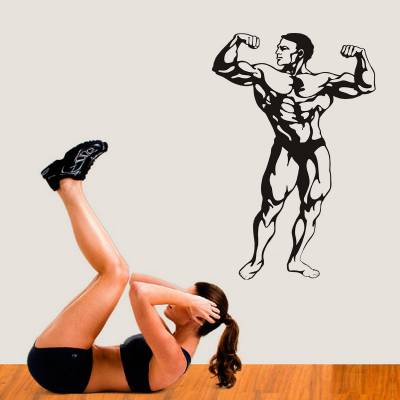 Adesivo de Parede Esporte Fisioculturista