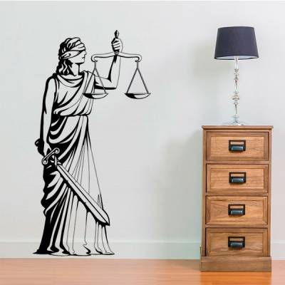 Adesivo de Parede Estatua da Justiça