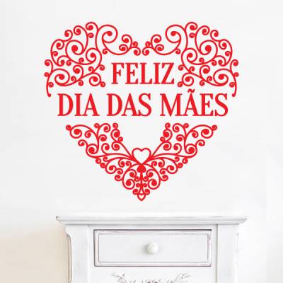 Adesivo de Parede Feliz Dia das Mães 6