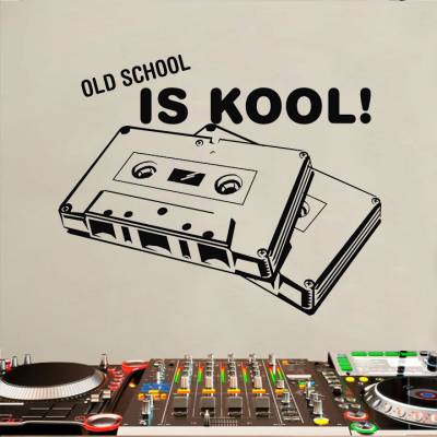 Adesivo De Parede Fita De Música Old School
