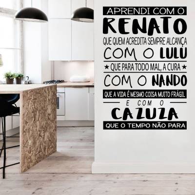 Adesivo de Parede Frases de Grandes Artistas Literários
