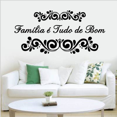 Adesivo de Parede Família É Tudo De Bom