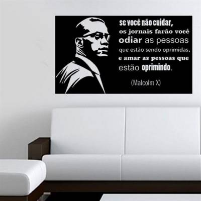 Adesivo de parede Frase Malcolm x Mod. 1