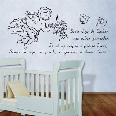 Adesivo Frase Modelo Oração para Anjo