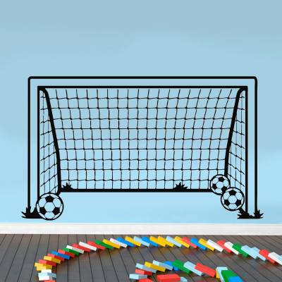 Adesivo De Parede Gol Com Bolas