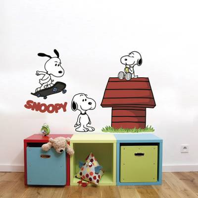 Adesivo de Parede Infantil Cachorrinho Snoop