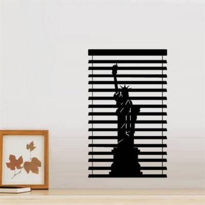 Adesivo decorativo de Janela - Estátua da Liberdade
