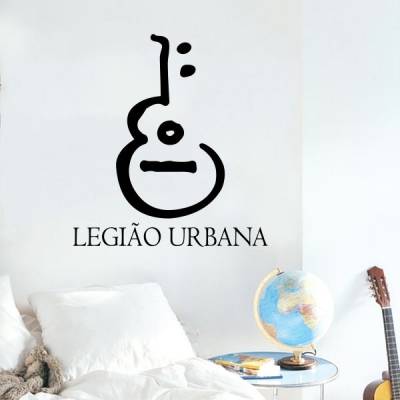 Adesivo de Parede Legião Urbana Violão