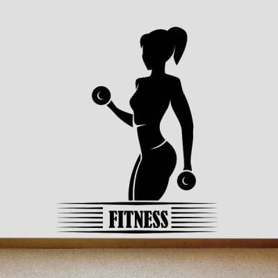 Adesivo de Parede Mulher Fitness