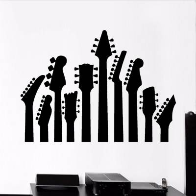 Adesivo De Parede Guitarras Musical 1